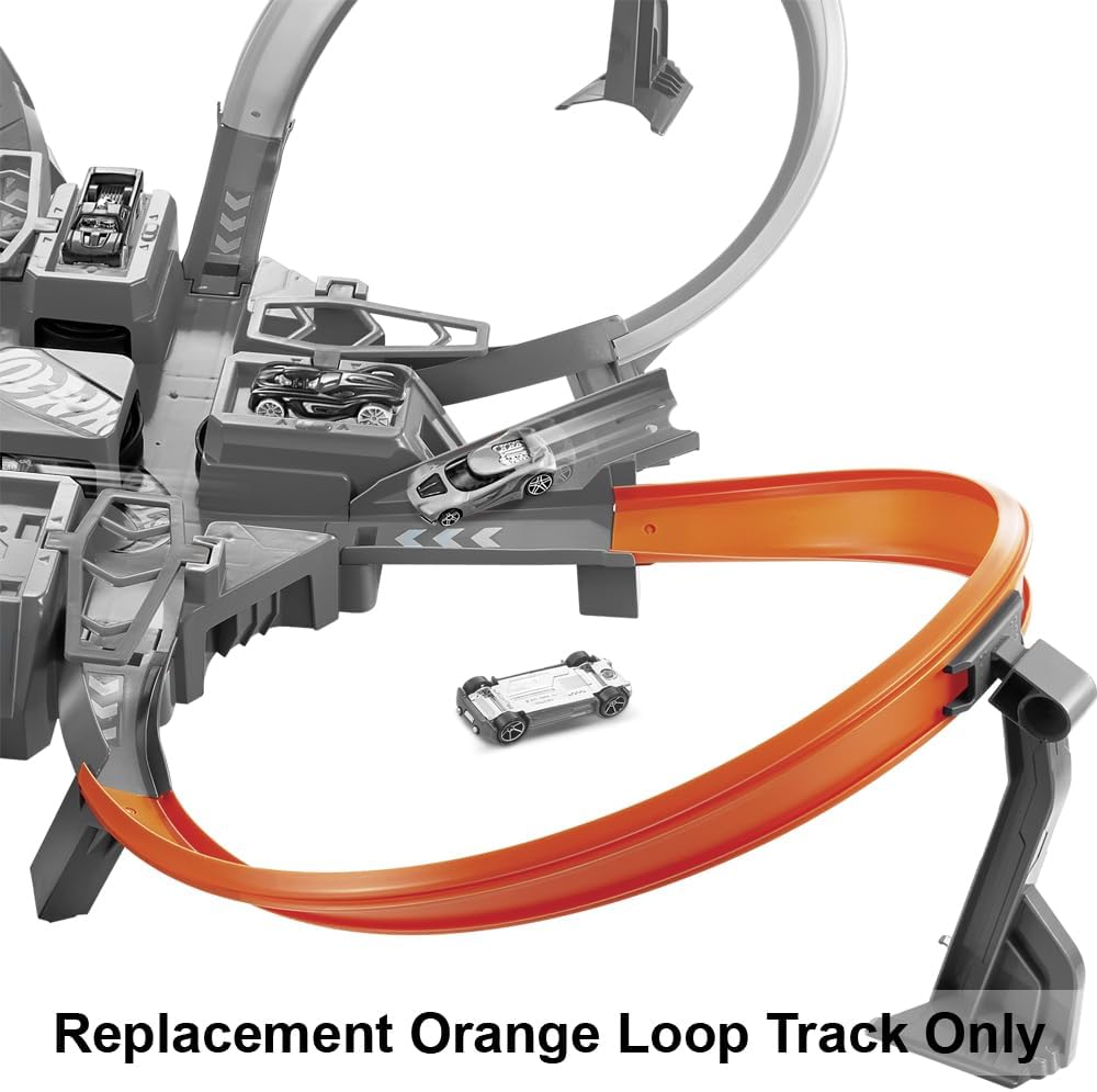 Mattel Replacement Part for Hot-Wheels Criss Cross Crash Die-Cast Vehicle Playset - DTN42 ~ Replacement Orange Loop Track