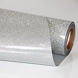 El paquete contiene: 1 paquete de vinilo con purpurina de transferencia de calor, tamaño: 101,6 x 25,4 cm.
