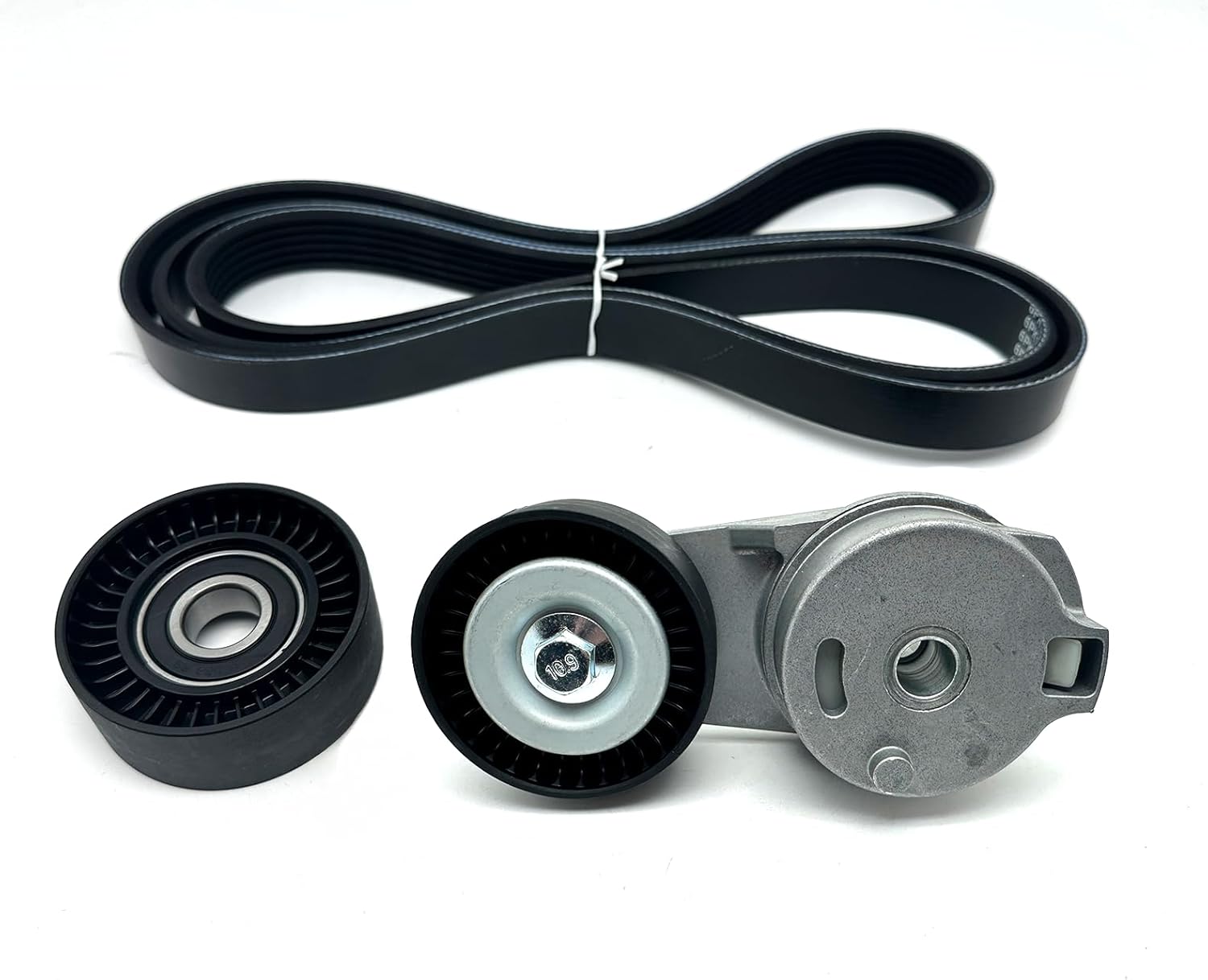 Belt Tensioner With Serpentine Belt and Idler Pulley Compatible with 2013-2022 Ram 1500, 2019-2022 1500 Classic - OHV V8 5.7L Replacement 38323,4861660AA,38018