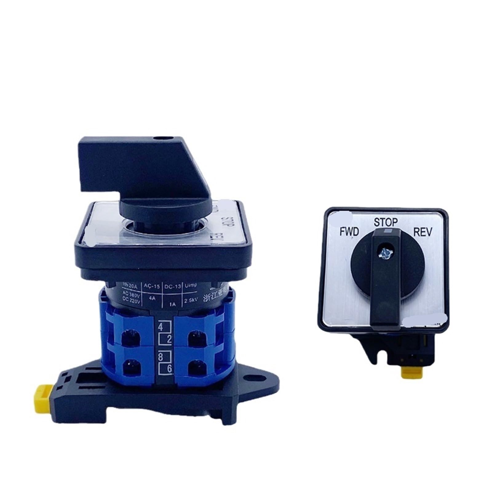 Interruptor de leva giratorio YMW26 LW26-25/2 para riel DIN 25A 690V 4