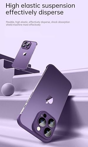 Miniatura 5 de Real Bare - Funda para teléfono sin marco diseñada para iPhone 12 Pro, protector de lente de cámara, almohadilla de esquina de TPU a prueba de