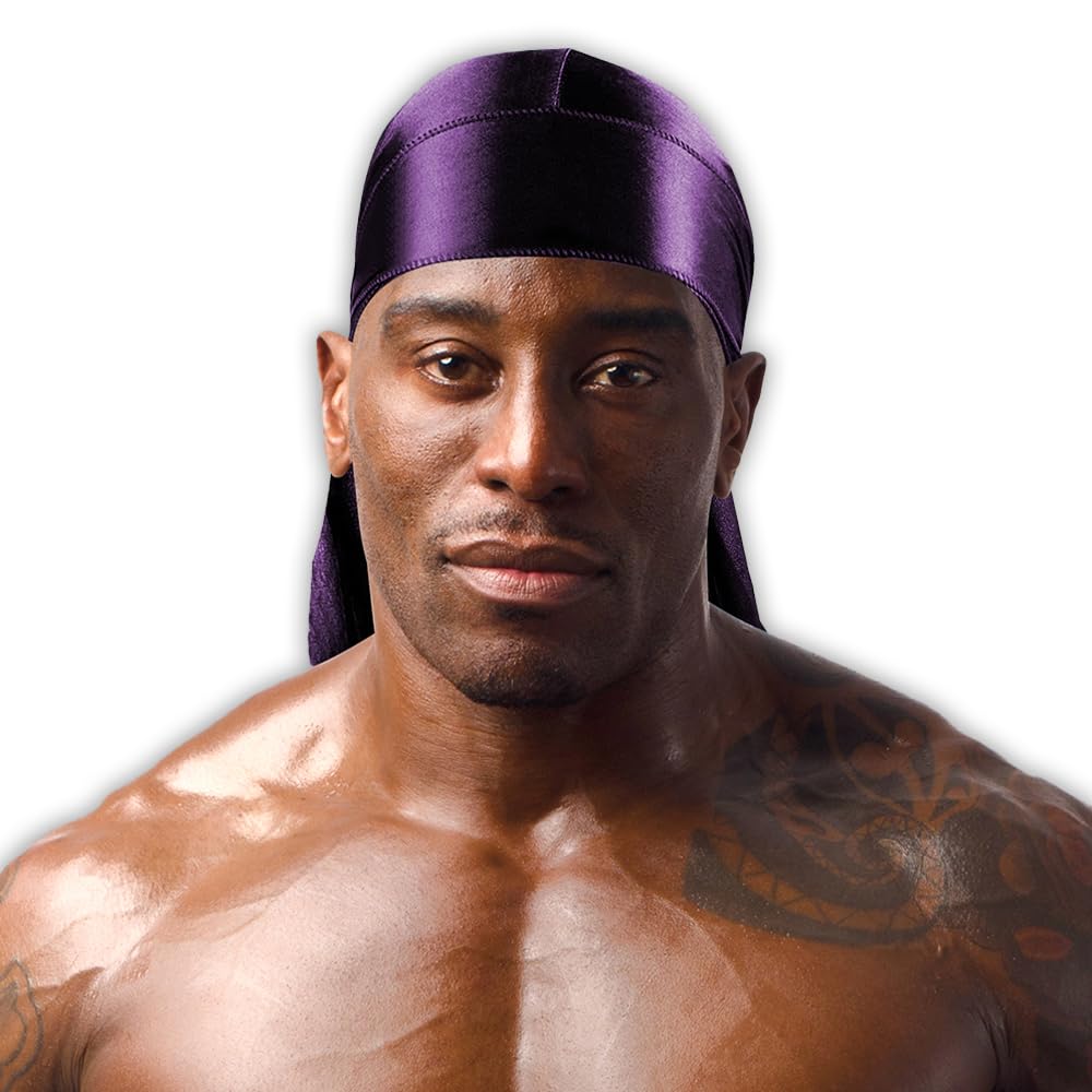 Kashmir Accessories Ltd Purple Classy Silky Durag Mix - 7315 (Purple)