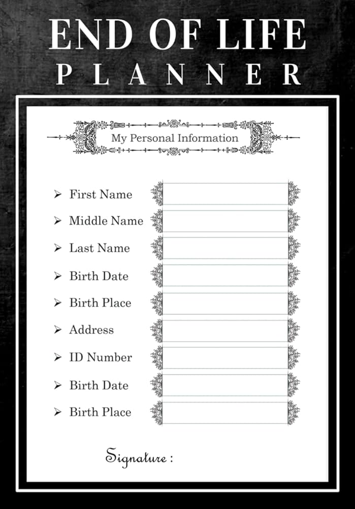end-of-life-planner-death-arrangement-organizer-useful-notes-for-the-people-you-leave-behind-gen-eyll-amazon-com-books for End Of Life Planner Free Printable End of Life Planner: Death Arrangement Organizer - Useful notes for the people you leave behind: Gen, EYll: Amazon.com: Books for End Of Life Planner Free Printable