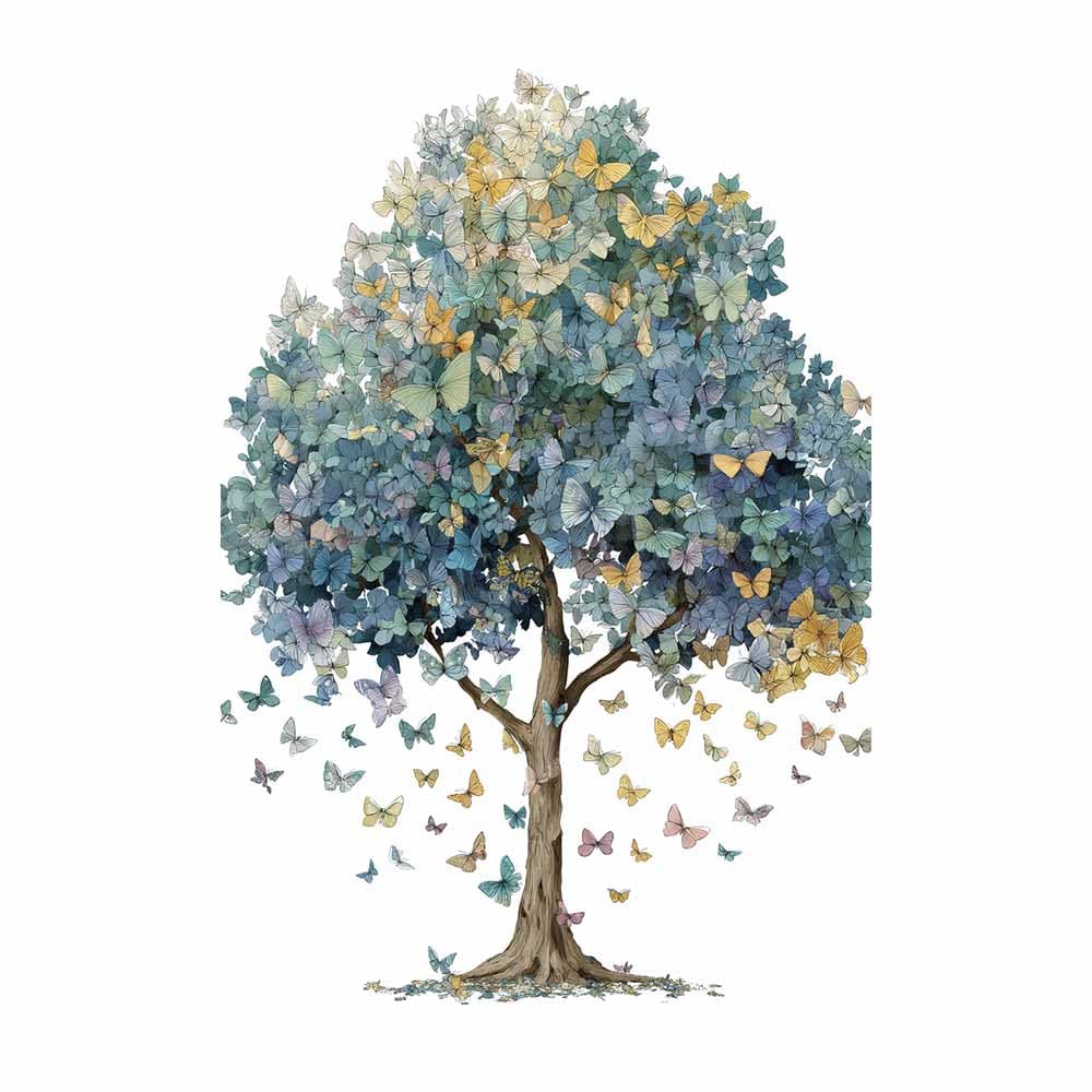 HOQIU Tree Wall Art Four Seasons Magics Tree artwork, home canvas prints, for Bathroom Living Room Bedroom(Multicolor)-60x80cm Unframed