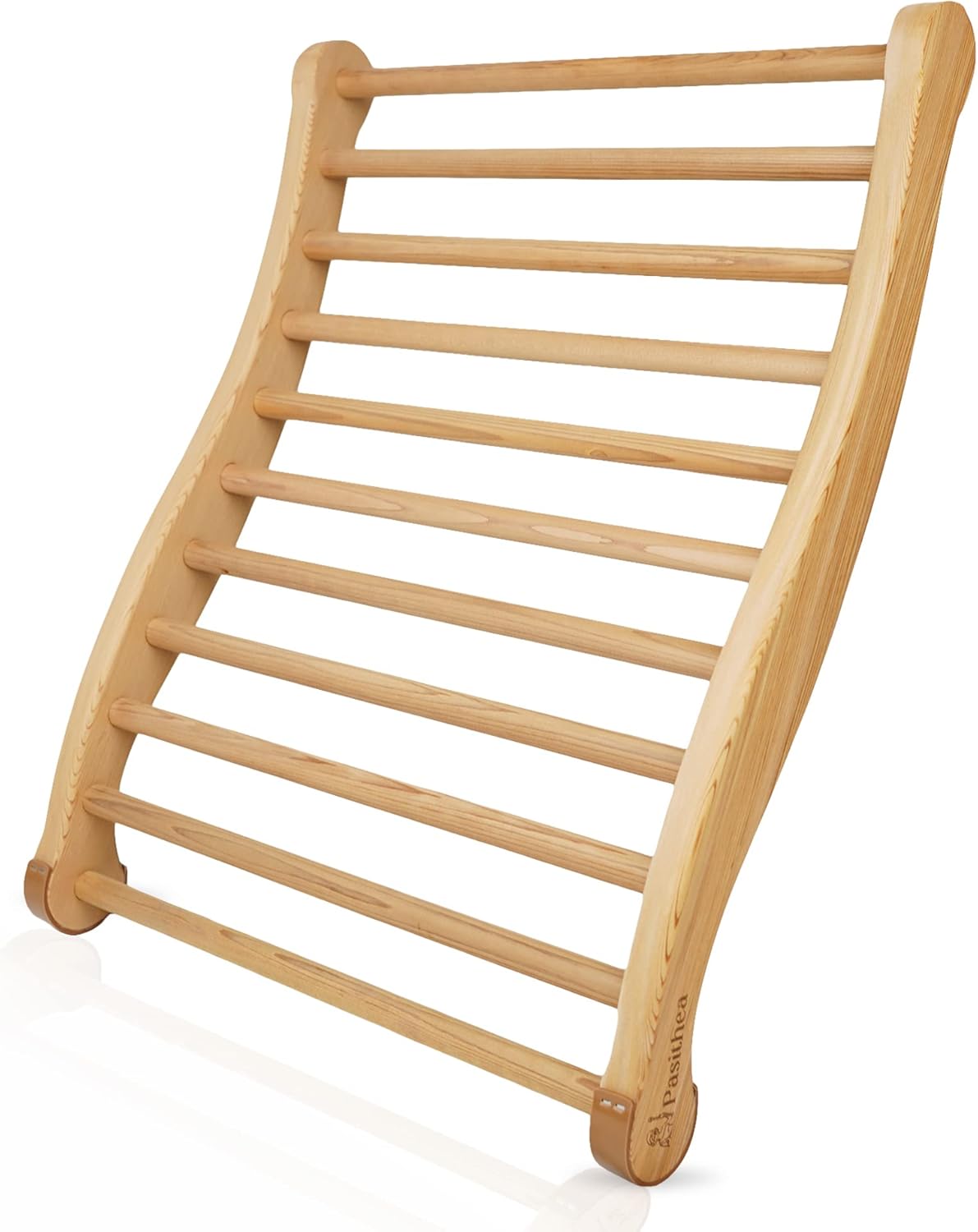 Pasithea Candian Red Cedar Sauna Backrest - Pack of 1 Slip, Heat, & Water Resistant Home Sauna Accessories - Ergonomic Backrest for Infrared & Traditional Use
