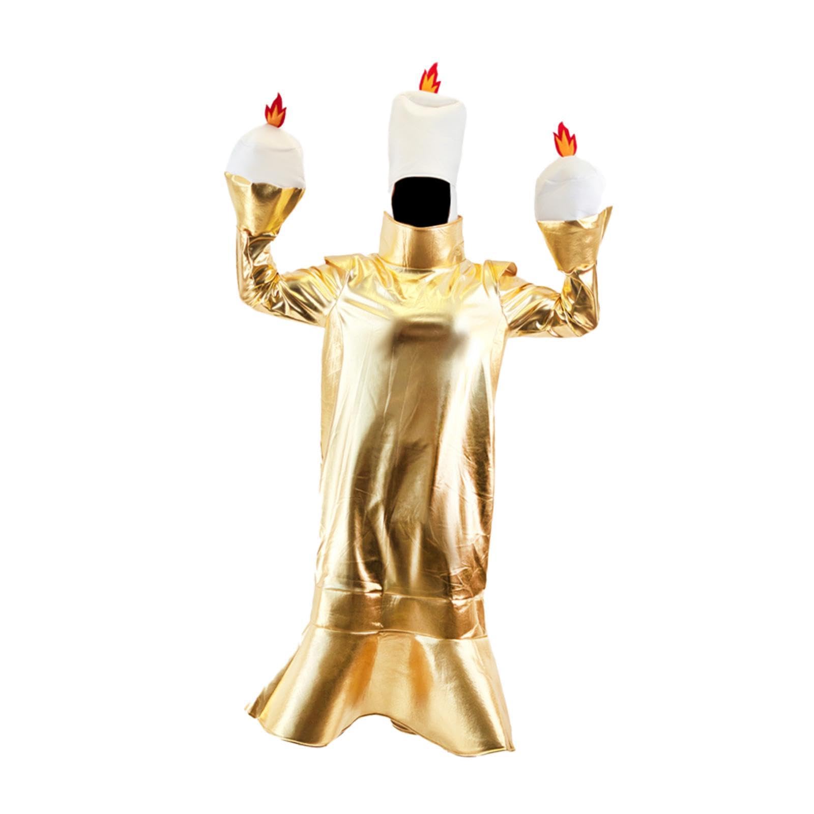 LOVIVER Disfraz de Cena a luz de Las Velas para Fiestas, Juegos de simulación, y Amigos, Forma de Vela