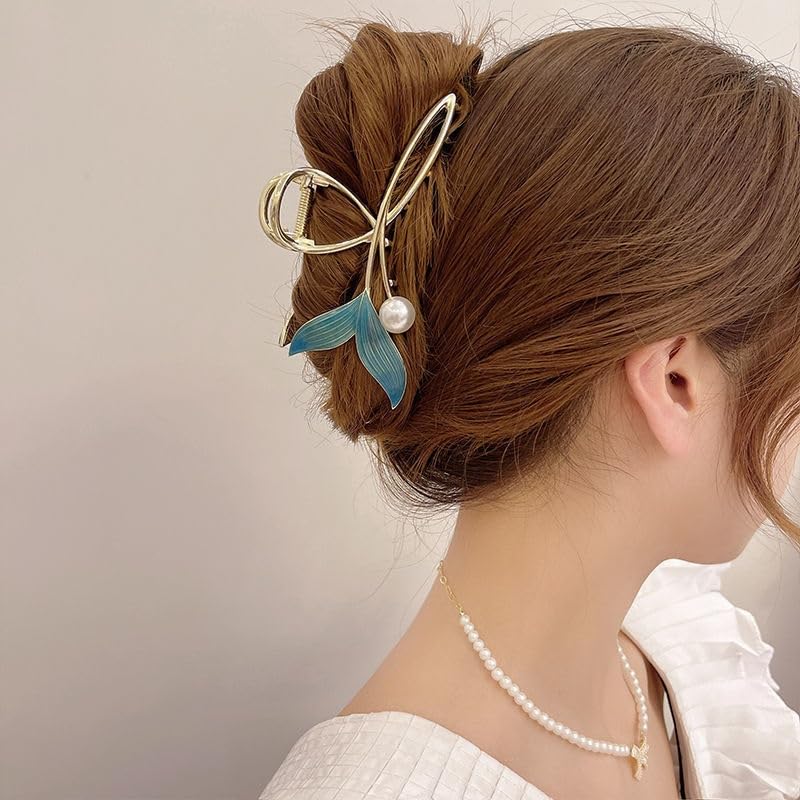 Fermaglio for capelli con perla a coda di pesce - Elegante accessorio for for donne e ragazze(20pcs)