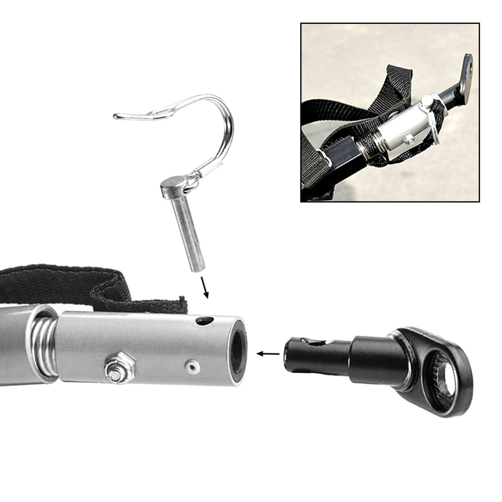 1 Ensemble Attache Remorque Remorque Universelle Remorque Vélo Bébé/Animal de Compagnie Attache Links Connecteur Vélo Arrière Support Accessoires
