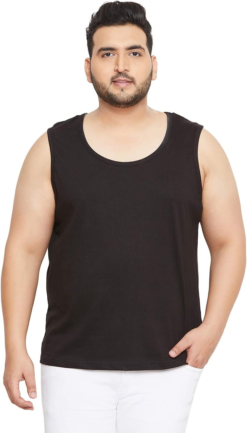 BigbananaPlus Size Men's Cotton Vest