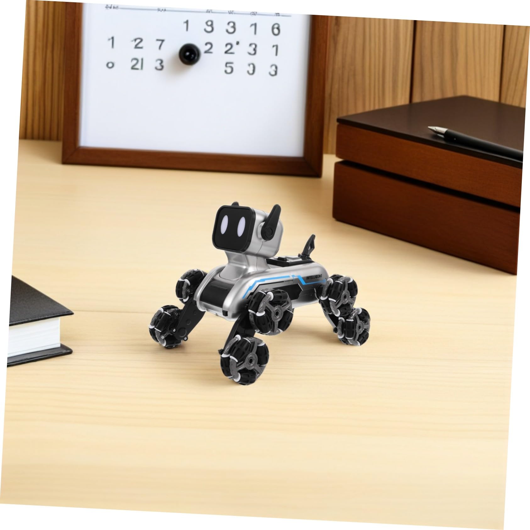 UKCOCO Chien Robot Intelligent Télécommandé Jouet Électronique Programmable pour Garçon Fille Robot Chien Interactif Maison Extérieur