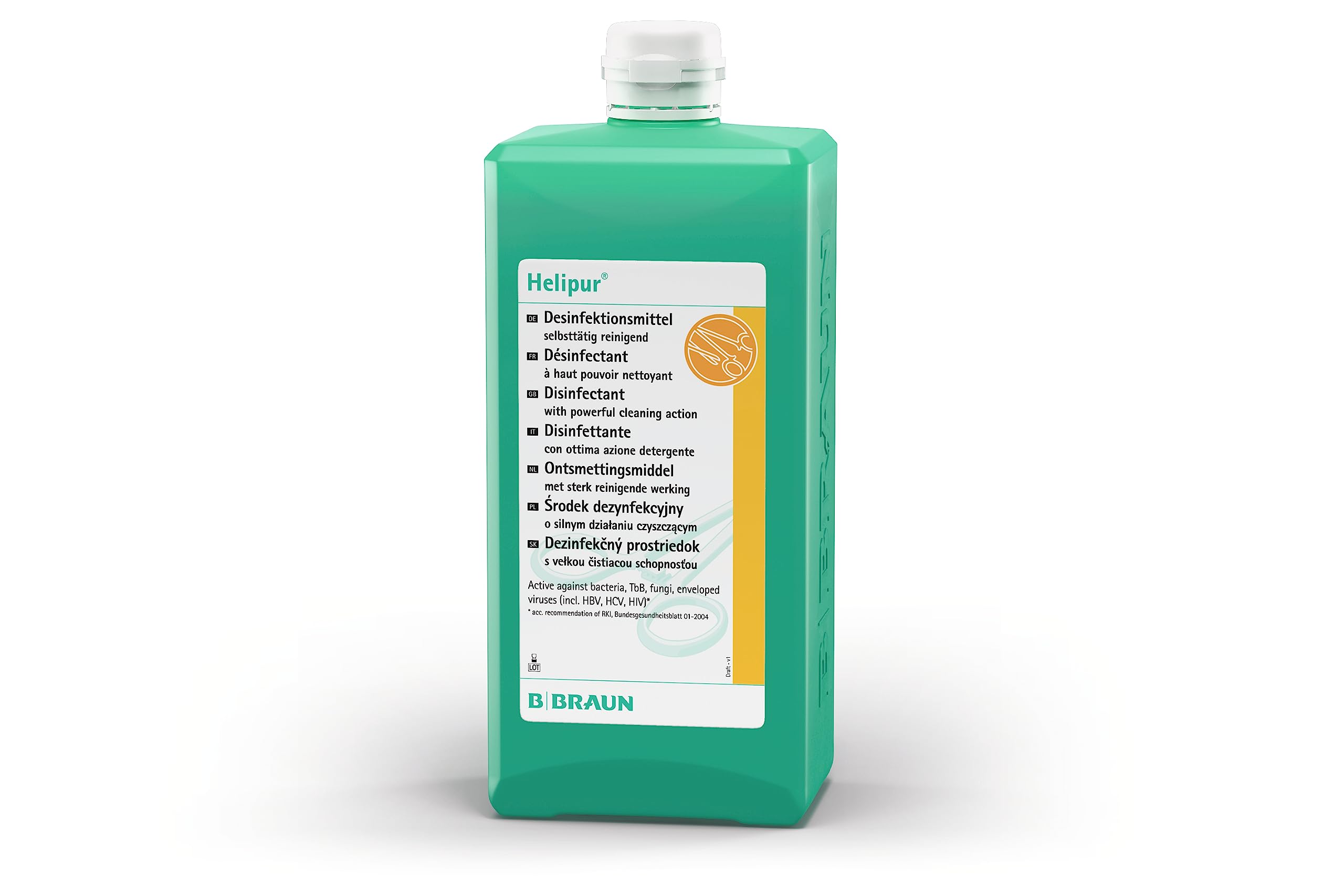 B. Désinfection de l'instrument Braun Helipur® | Bouteille (1 L)