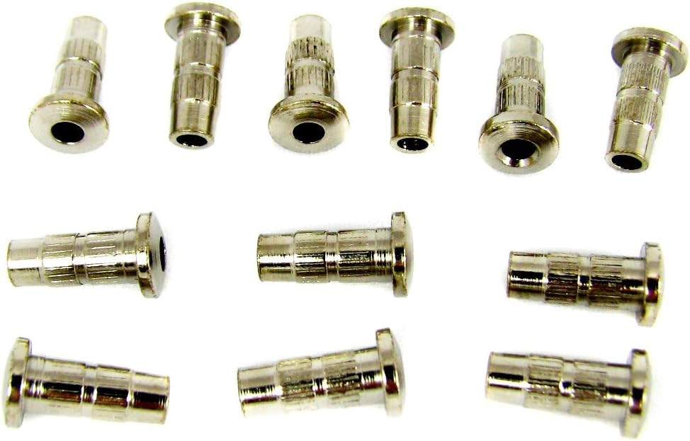 12pc. Chrome NarrowDiameter Guitar String Ferrules