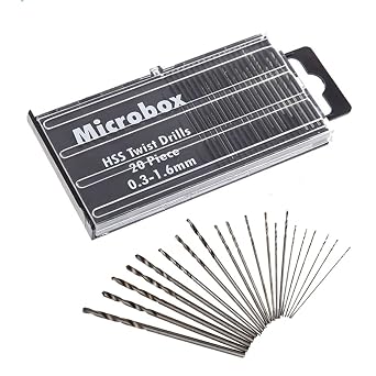 0.3-1.6mm Small Drill Bits Set High Speed Steel Mini Micro Drill Bit