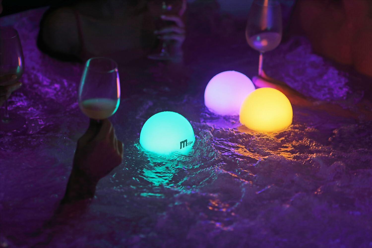 Lampe flottante LED Mspa rechargeable pour piscines et spa