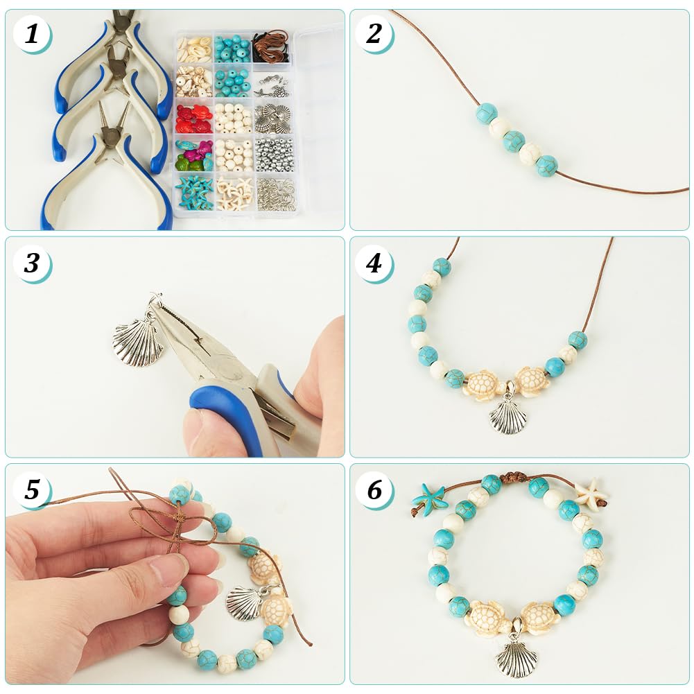 PH PandaHall 18pz Set di Gioielli a Forma di Stella Marina e Conchiglia