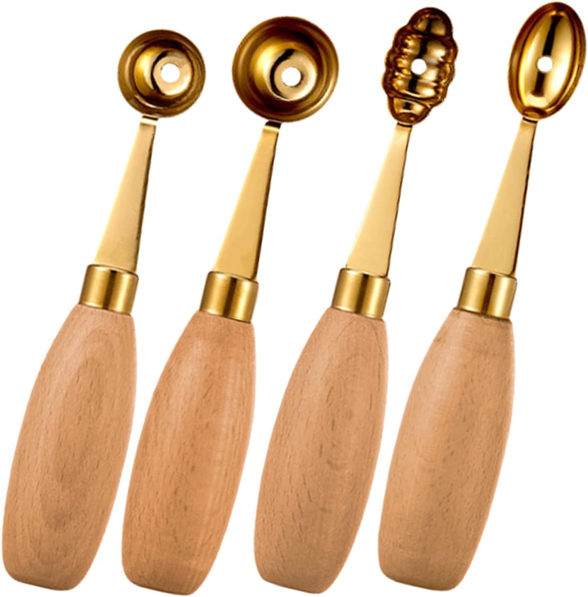 PRETYZOOM 4pcs Melon Baller Ice Spoon Dessert Ball Maker Scoop for Watermelon Accessories