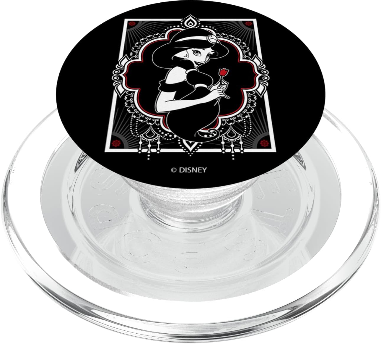 Disney Aladdin Jasmine Ornate Frame Rose PopSockets PopGrip for MagSafe