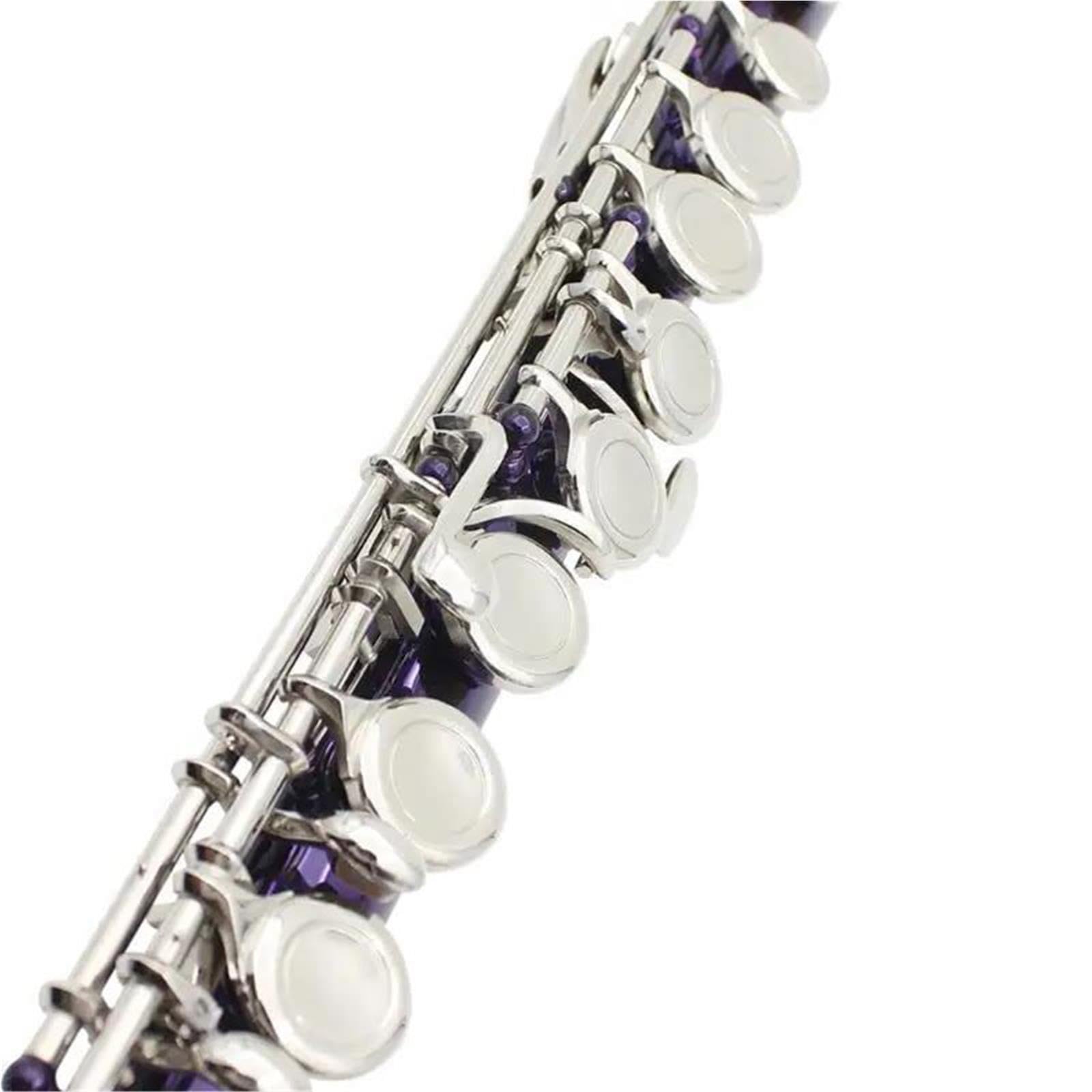 Flute Instruments Profesjonalny flet C z 16 klawiszami i zamkniętym otworem