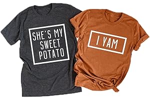 She's My Sweet Potato I Yam Shirt Thanksgiving Matching Couples Shirt for...
