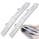 FIVMEN 2X Auffahrrampe klappbar Laderampen PKW Tragkraft 400 kg Auffahrrampen Verladeschiene Verladerampe