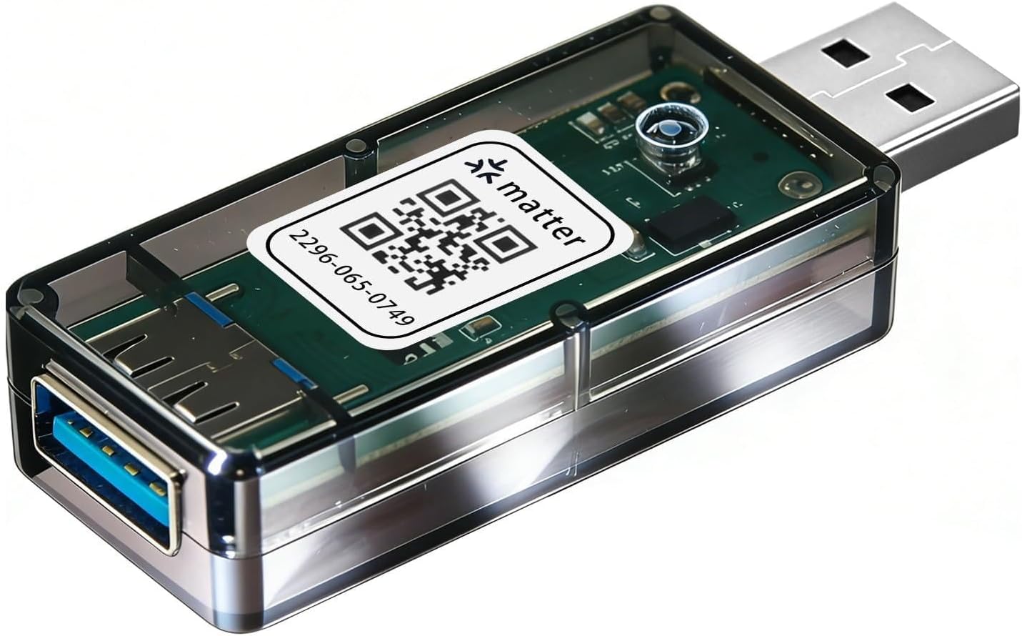 Fugetek Matter Enabled Smart USB Plug/Switch, Works with Alexa, Siri, Hey Google, Homekit, Matter over WiFi