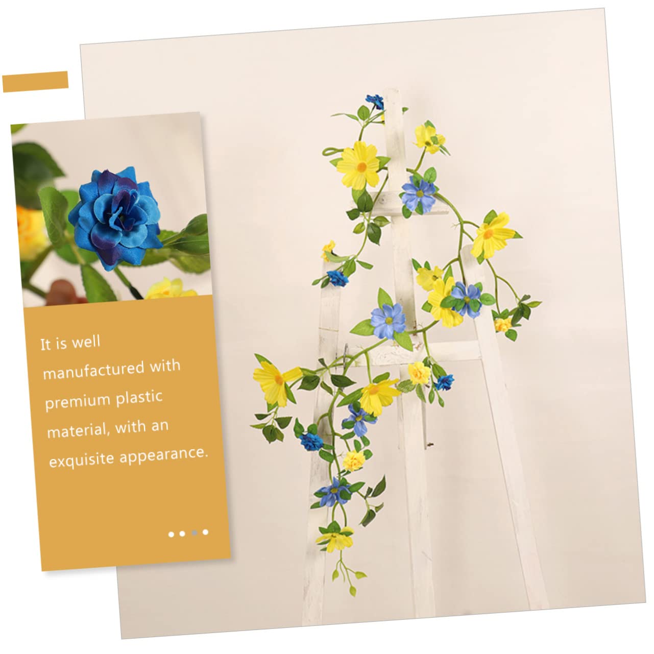 Ciieeo 3 Stück Outdoor Hängetür Blumenreben Zum Aufhängen Künstliche Blumengirlande Simulierte Hängende Blumenranke Gefälschte Bipinnatus Rebe Künstliche Ranke Hängeblumen