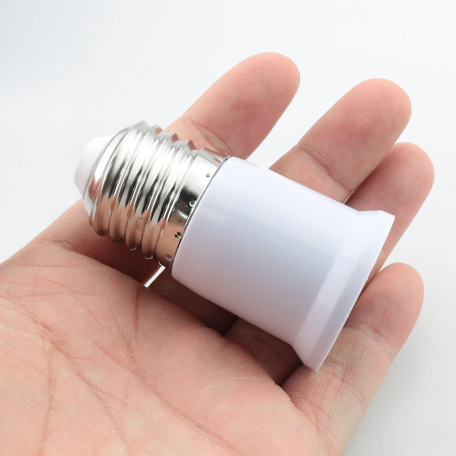 6pcs E27 Extended Lamp Holder 65mm Light Bulb Socket Extender Light Adapter Extension for Halogen Lamp, Incandescent Lamp