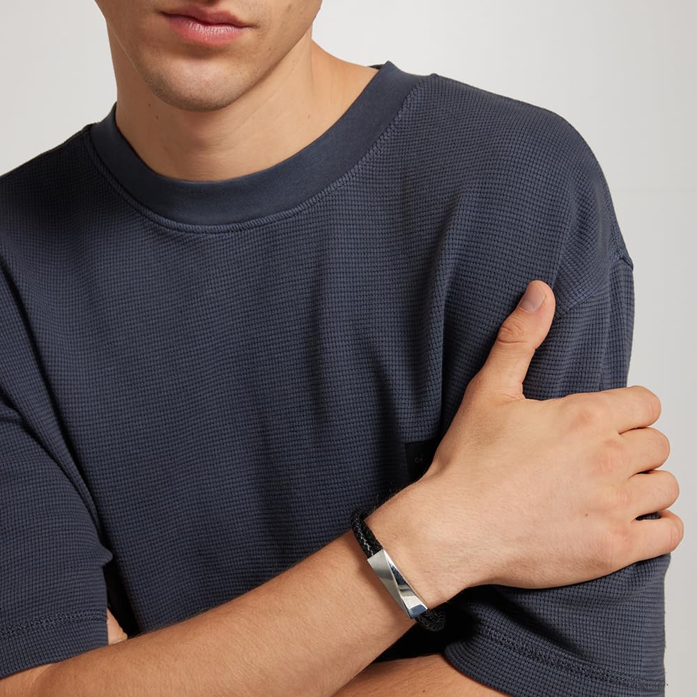 Calvin Klein Geflochtenes Lederarmbämder für Herren Kollektion WRAPPED & BRAIDED