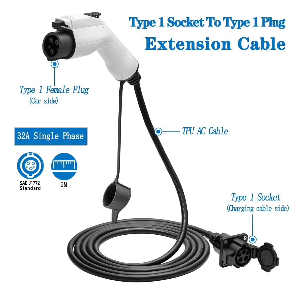 Amazon.com: J1772 Type 1 EV Charger 16A 32A Charging Extension