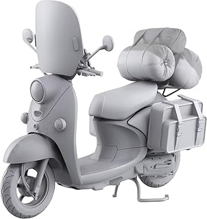 Aoshima Bunka Kyozai Yurucamp SEASON 3 The Bike Series No.YU-01 Shima Rin Scooter, 1/12 Scale, Color-coded Plastic Model (...