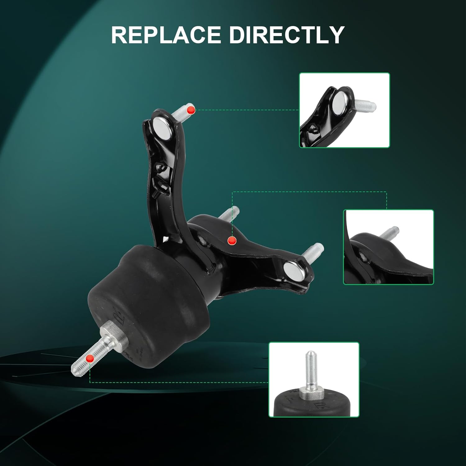 SCITOO Engine Motor Mount and Transmission Mount Set for Toyota for Sienna 2011-2014 EM-9885 EM-9238 EM-A62045 EM-9236