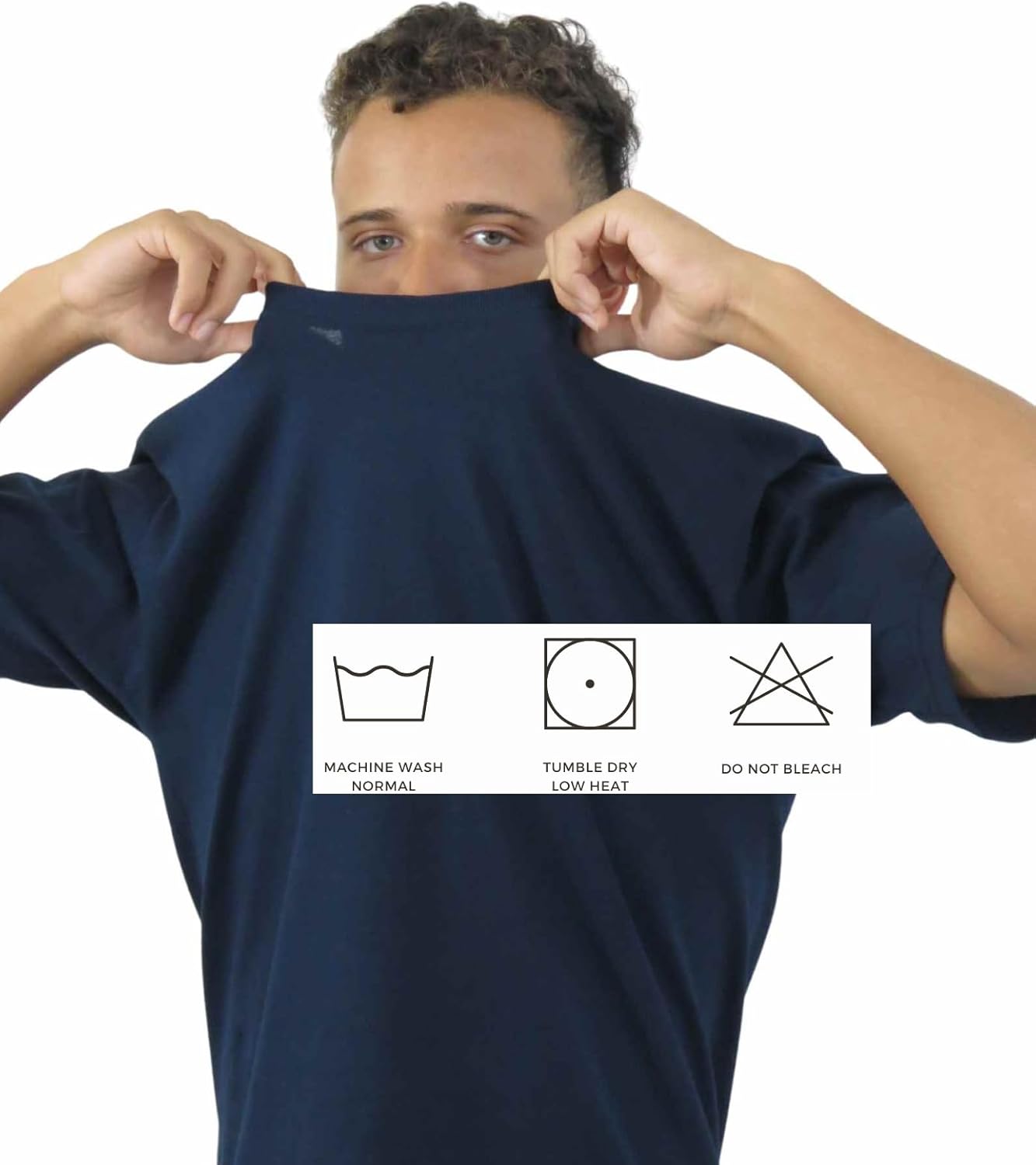 Yazbek Men's Crew Neck T-Shirts 5 Pack - Black, Heather Gray, Navy, Olive - Heavy Weight, Comfortable Multipack (US, Alpha, Medium, Regular, Regular, Olive/Navy/HeatherGrey/Black/Beige)