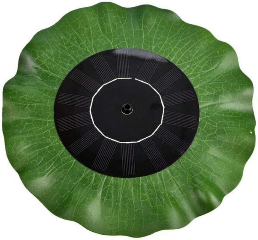 Homehop Solar Water Fountain For Home 8 nozzles Floating Lotus Leaf Sprinkler Mini Pump For Garden, Outdoor, Pool, Fish Aquarium tank, Decoration (7V/1.4W Black ABS)