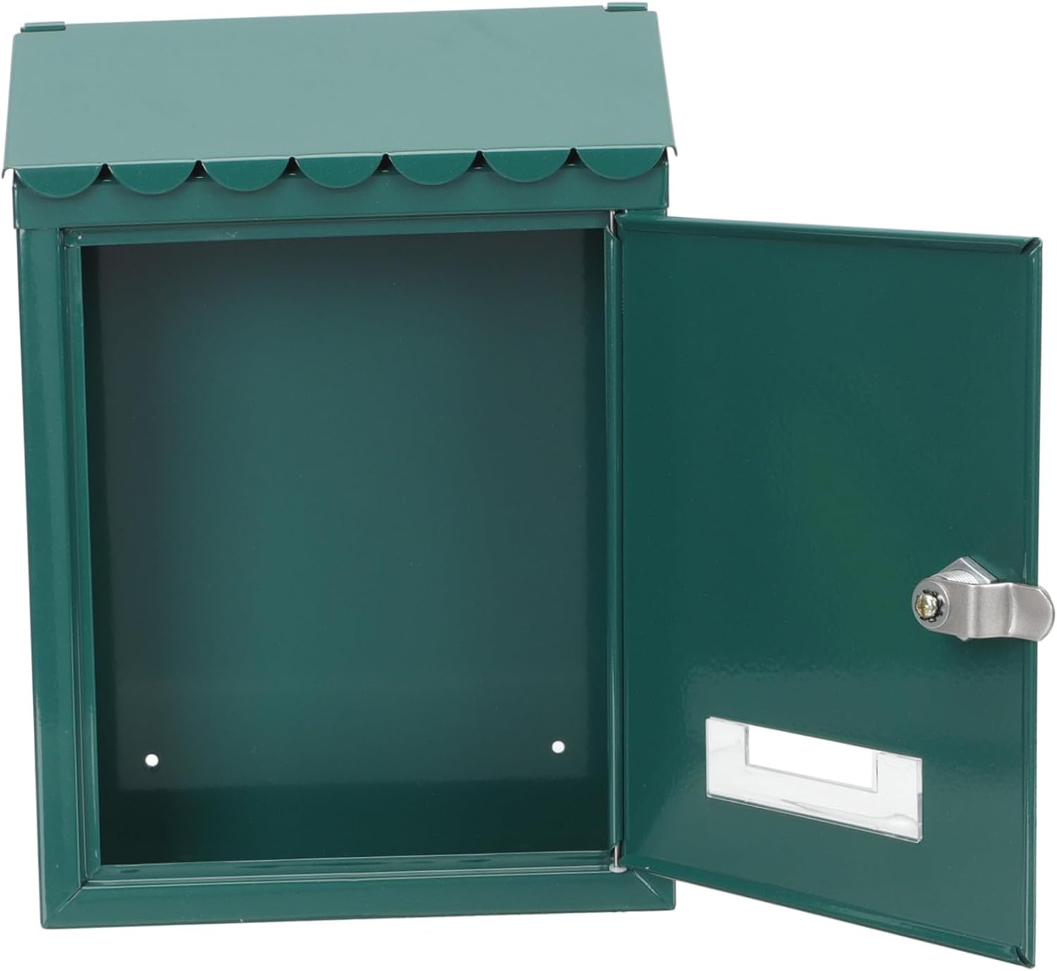 Vintage Locking Wall Mount Mailbox Capacity Iron Mailbox for Home Outdoor Garden Durable Metal Letter Box Lock and Space Saving Design