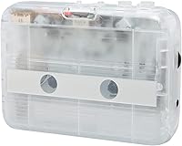 Vista 7 de Lazmin112 Reproductor de casete Bluetooth, reproductor de cinta de audio estéreo portátil con auriculares, función de marcha atrás automática