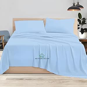 Luxury Egyptian Cotton Sheets Queen Size, Deep Pocket Fitted