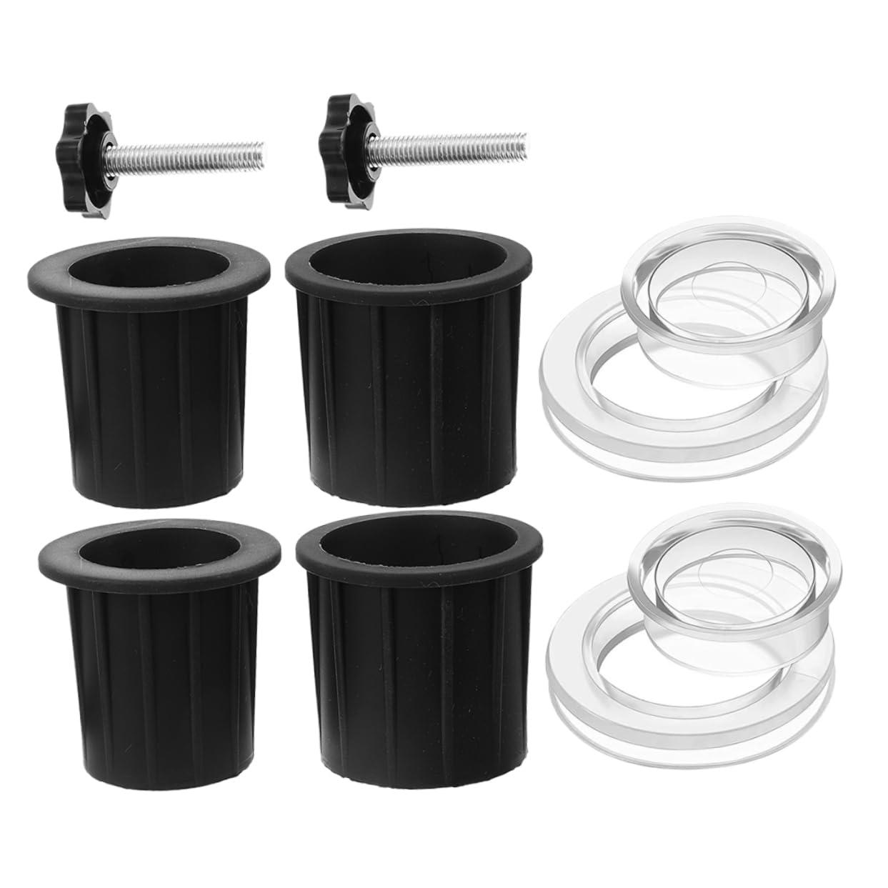 SUPVOX 5 Set di Tappi di Fissaggio per Base Ombrellone Supporto per Ombrellone con Coperture per Base Supporto per Ombrellone Foro per Ombrellone Base per Ombrellone da Esterno per