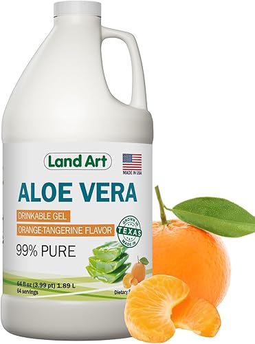 Miniatura 8 de Land Art - Gel orgánico de aloe vera bebible para alivio de acidez estomacal y reflujo ácido - 99.7% puro - Procesado en frío - Mejora la salud
