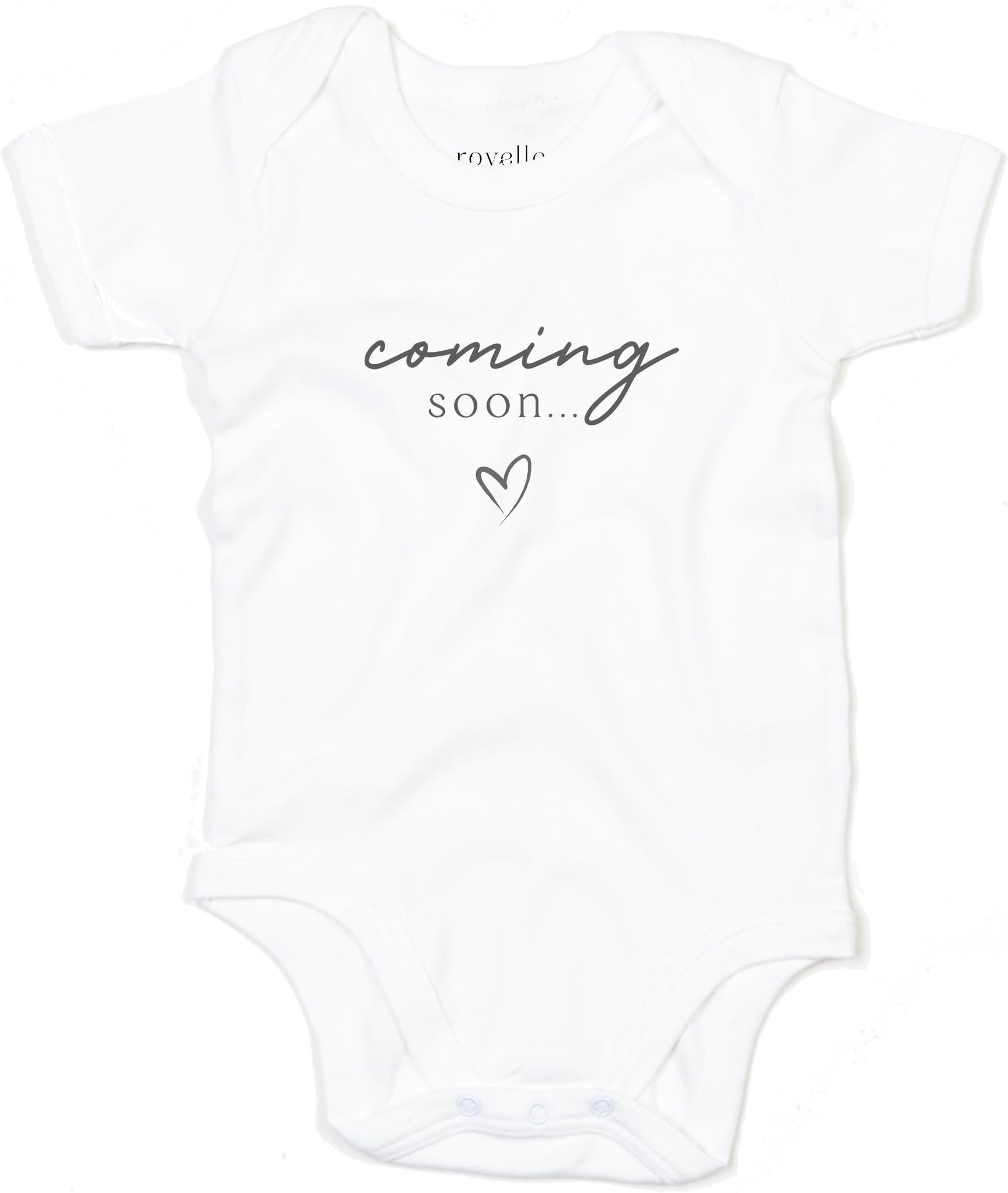 Pregnancy Baby Announcement Coming Soon Newborn Baby Bodysuit Vest Unisex Baby Bodysuits Cotton Short Sleeved Boys Girls