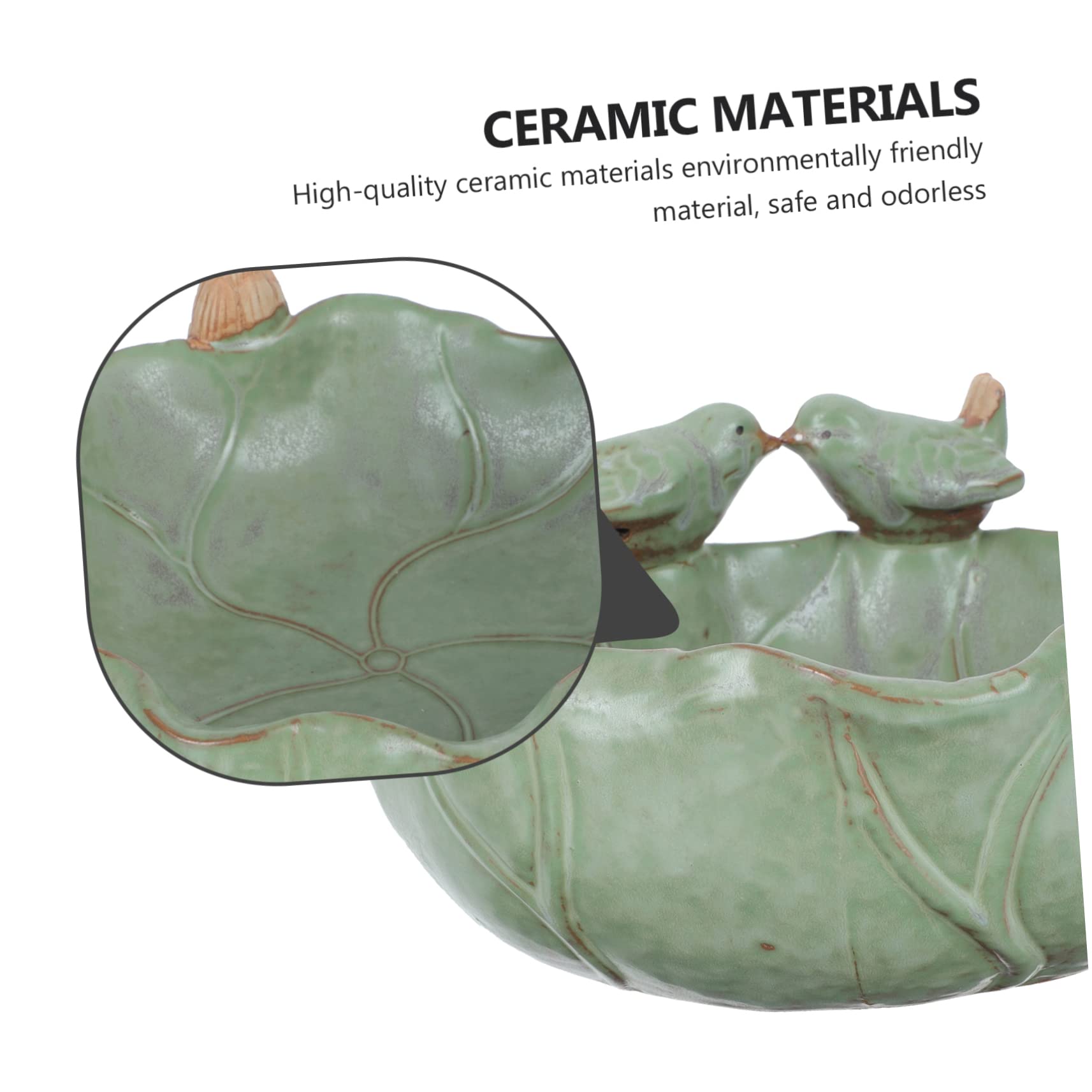 BESPORTBLE 1pezzi Contenitore in Ceramica Per Piante Vaso Foglie Di Loto Contenitore Per Piante Grasse Vaso in Ceramica Per Fiori Decorazione Naturale Per Casa e Balcone