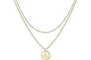 Personalized Initial Coin Necklaces for Teen Girls Christmas
