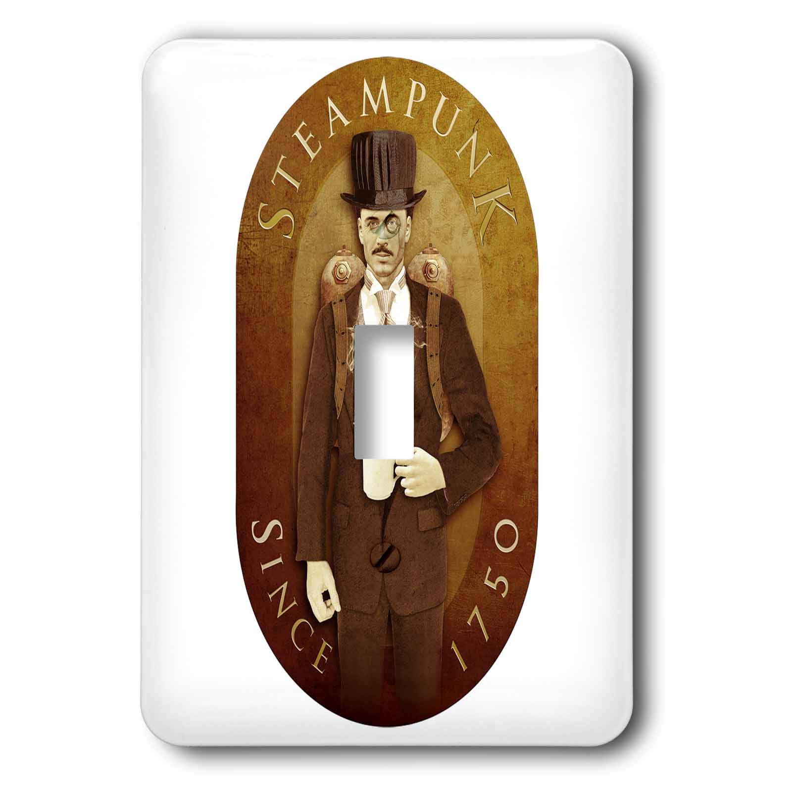 Interruptor de palanca simple Steampunk 3dRose lsp_12656_1 decoracion industrial