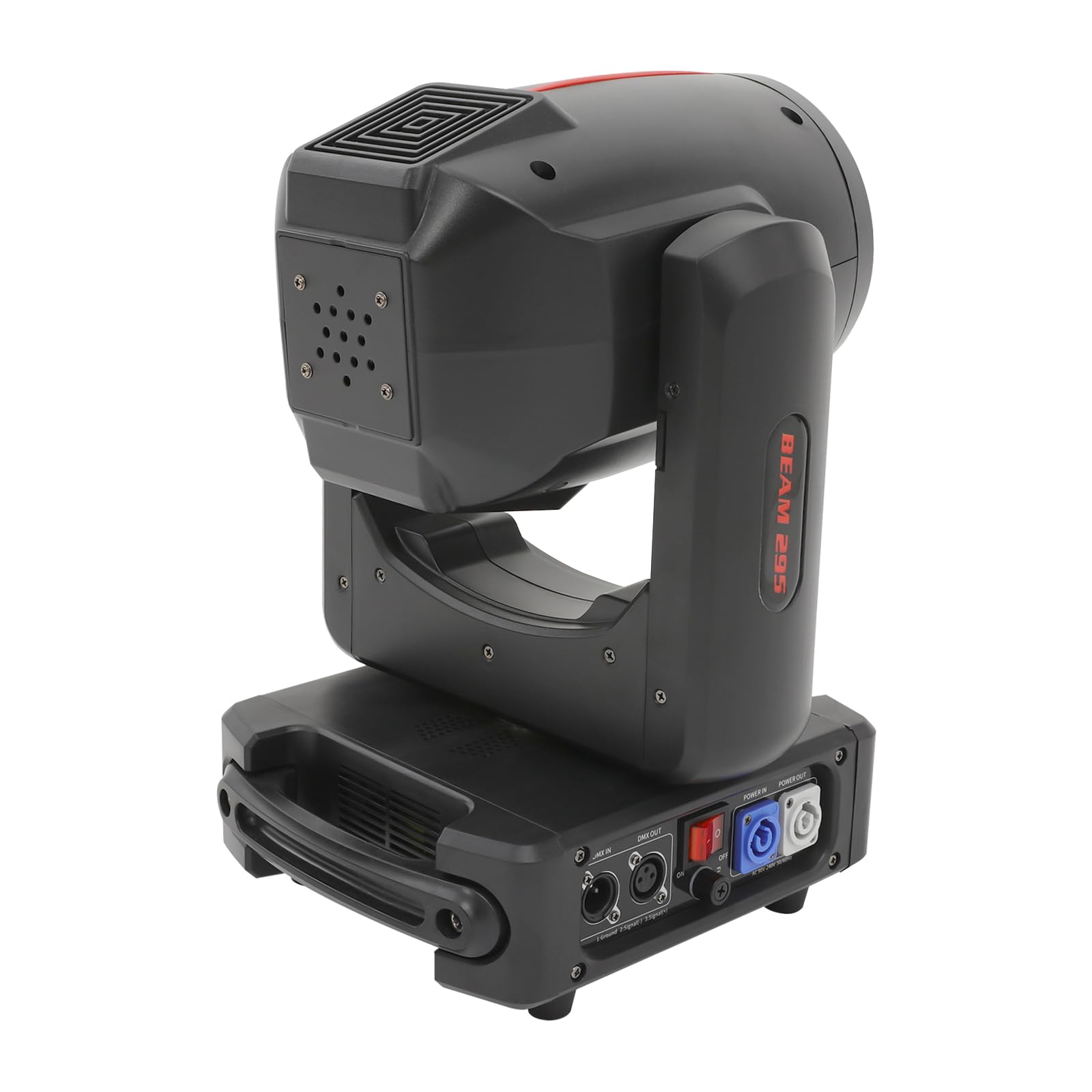 295W LED Moving Head Focos de luz de discoteca con iluminación de escenario DMX512, equipado con filtros de patrón, prismas y estroboscópico, rotación de 540°/270°, apto para DJs, discotecas y todo