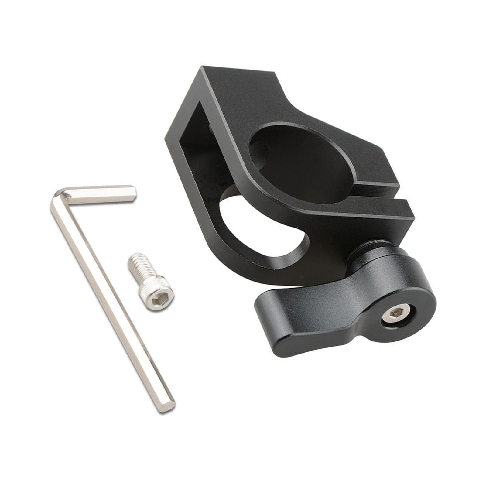 Zbiianxer Aluminum 19Mm Single Hole Rod Clamp With 1 / 4Inch-20 Thread Screw For Camera Mount Mechanical Clamp