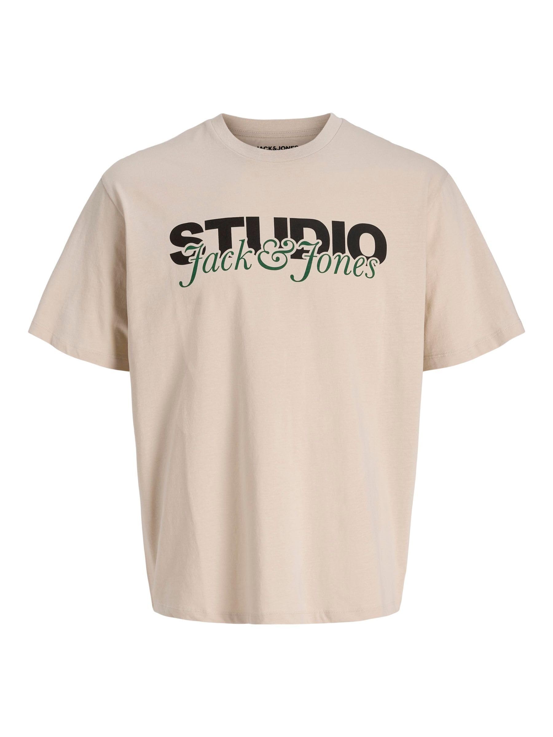 JACK & JONES Jjyuki Tee SS Crew Neck Bf, Moonbeam, XS