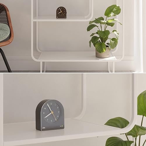 Miniatura 6 de Braun Reloj despertador analógico clásico con repetición y retroiluminación continua, movimiento de cuarzo silencioso, alarma de pitido Crescendo en
