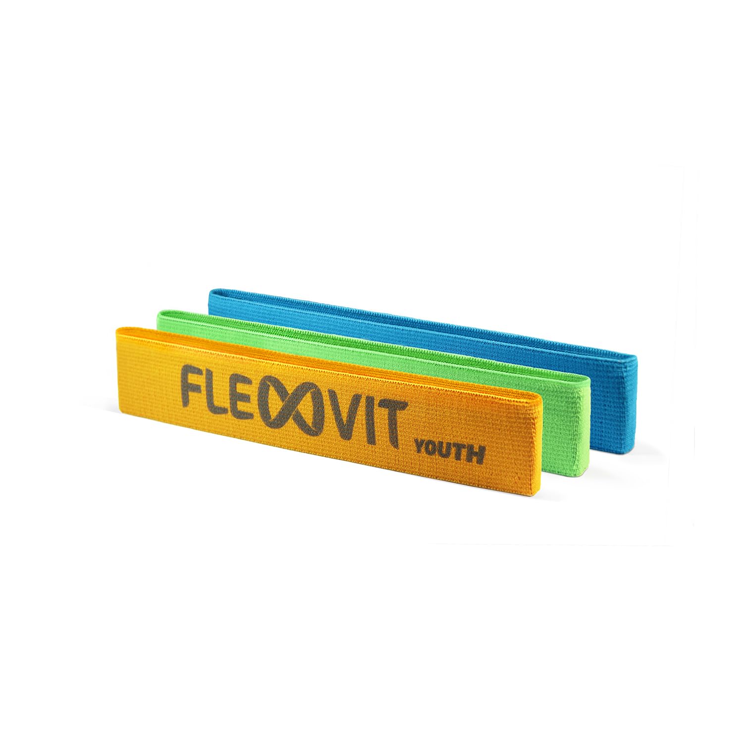 FLEXVIT Mini Youth - Fitnessbänder für Kinder & Jugendliche | Widerstandsbänder für Schule, Verein, Teamsport, Krafttraining & Athletik | Gelenkschonend, sicher, hautfreundlich, reißfest & waschbar