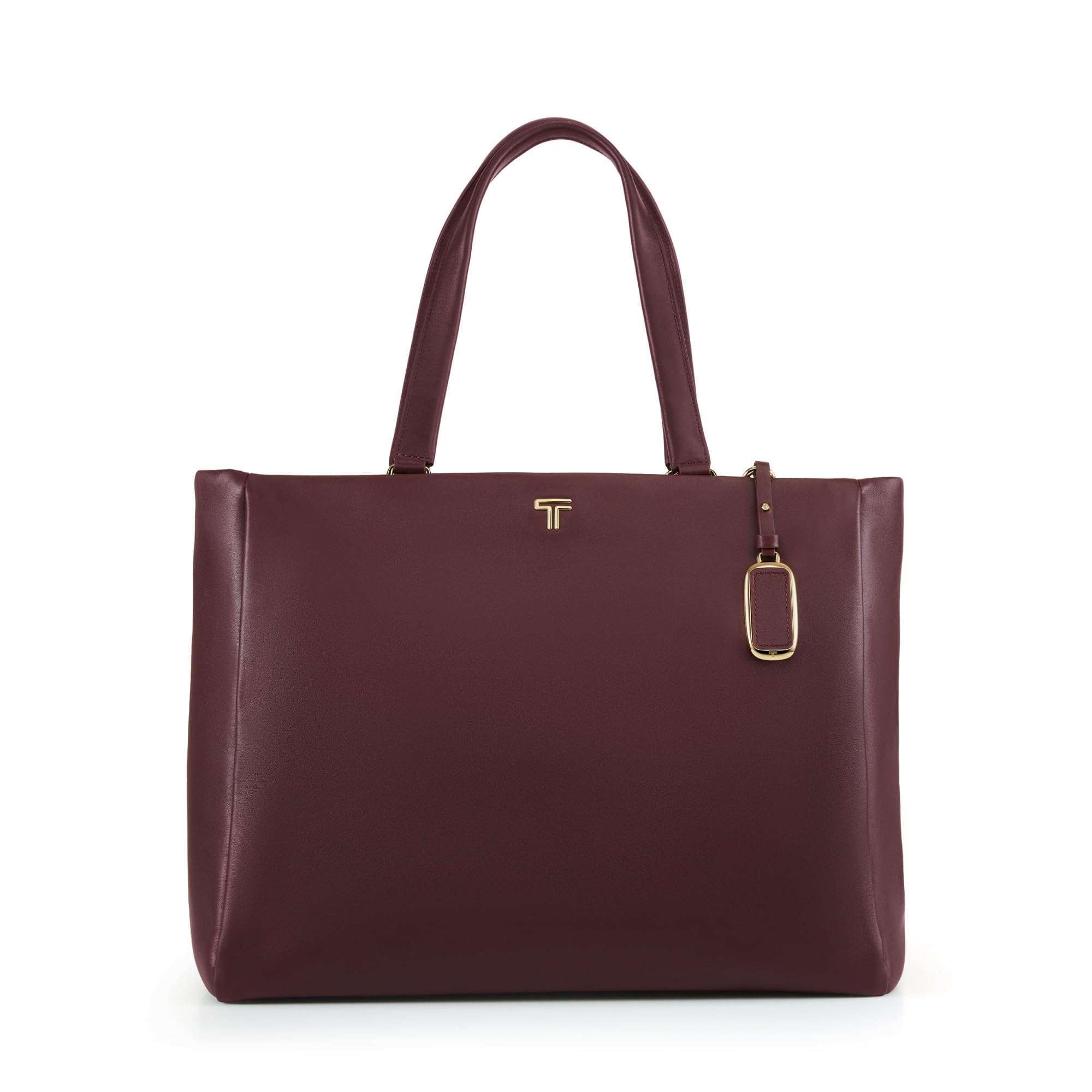 TUMI - Voyageur Vail Leather Tote - Women's Lightweight, Multipurpose, Everyday Bag with Crossbody Strap and Laptop Storage Large Rosewood