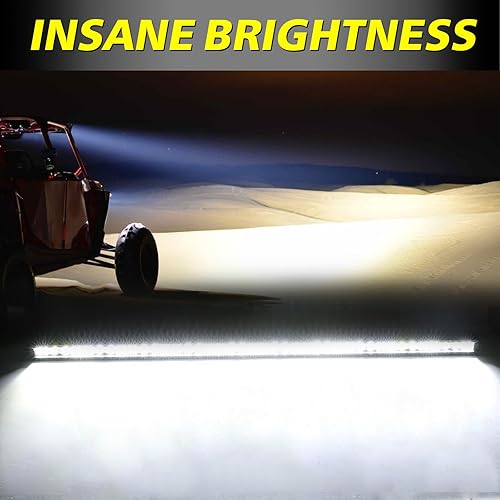 Miniatura 4 de Barra de luz LED delgada de 42 pulgadas, combo de inundación puntual de 360 W, barra de luz de conducción todoterreno de doble fila, barra de luz