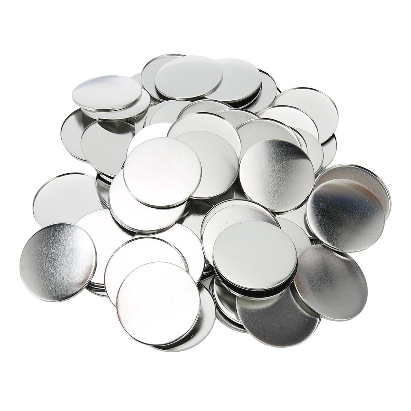 Macchina per Creare Bottoni, Macchina per Creare Spilli per Punzonatrice Badge da 58 Mm, Kit Fai-da-te Facile con Parti di Bottoni da 100 Pezzi per Regali per Bambini
